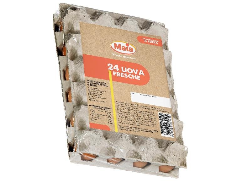 24 uova fresche medie