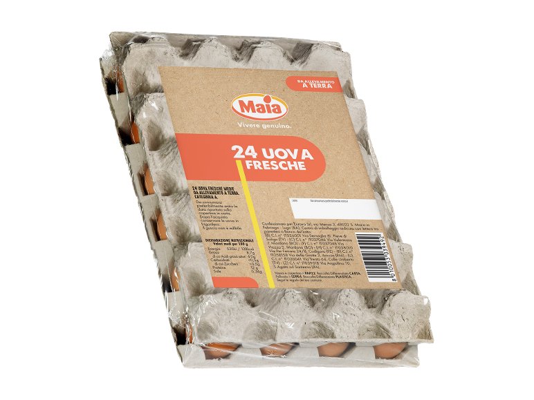 24 uova fresche medie