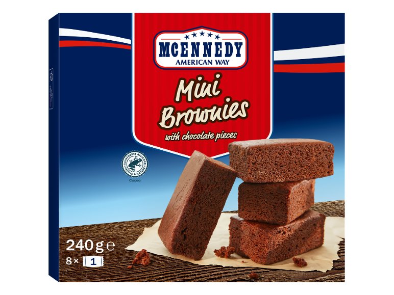 Mini Brownies con pezzetti di cioccolato