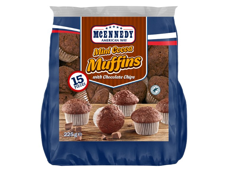 Mini muffin con gocce di cioccolato