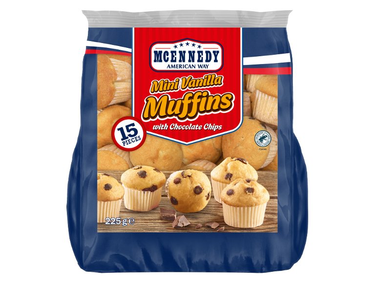 Mini muffin con gocce di cioccolato