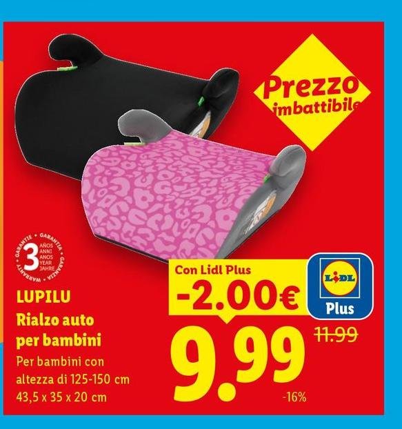 Lupilu - Rialzo Auto Per Bambini