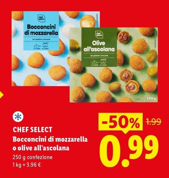 Chef Select - Bocconcini Di Mozzarella O Olive All'Ascolana