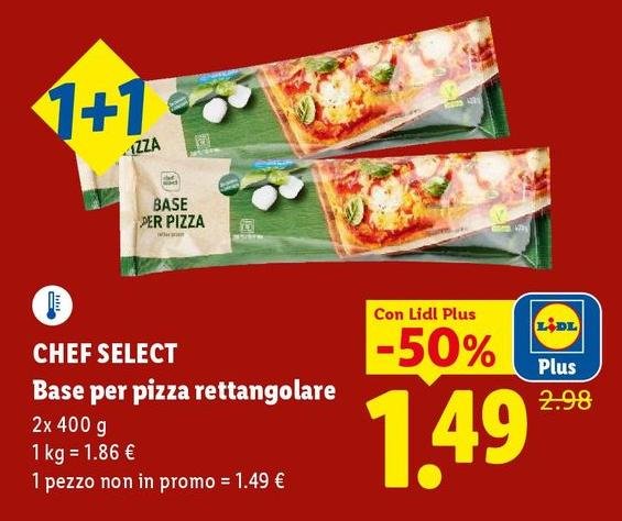 Chef Select - Base Per Pizza Rettangolare