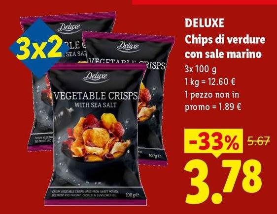 Deluxe - Chips Di Verdure Con Sale Marino