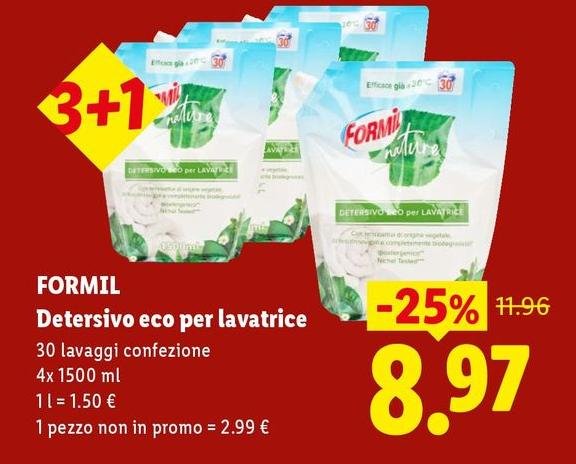 Formil - Detersivo Eco Per Lavatrice