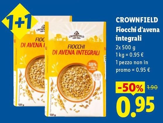 Crownfield - Fiocchi D'avena Integrali