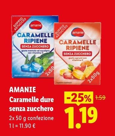 Amanie - Caramelle Dure Senza Zucchero