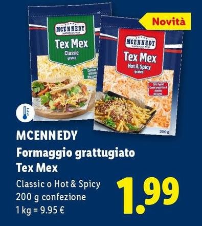 Mcennedy - Formaggio Grattugiato Tex Mex