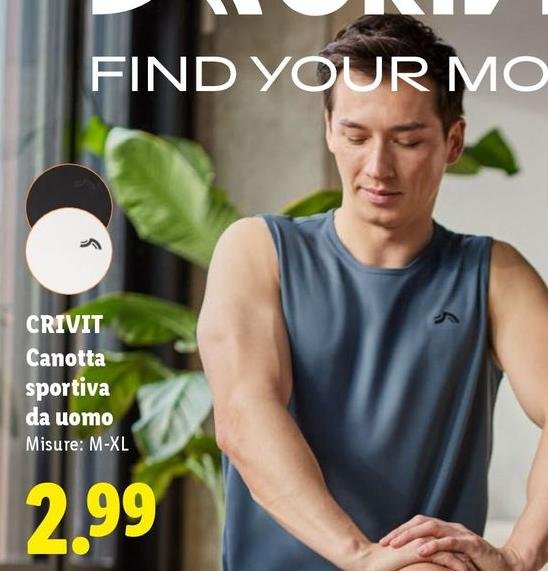 Crivit - Canotta Sportiva Da Uomo