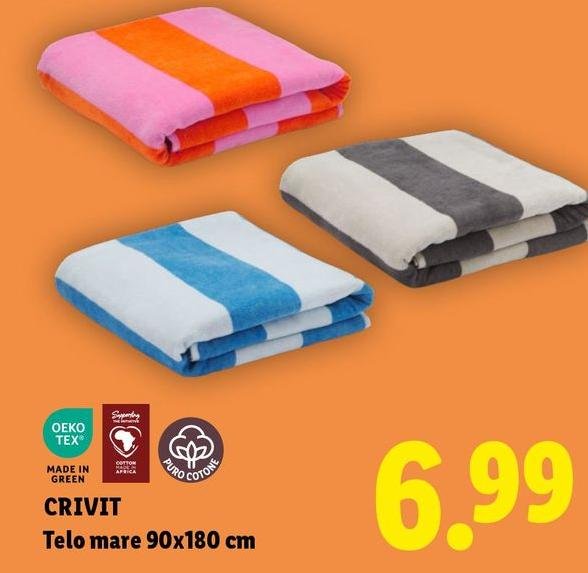 Crivit - Telo Mare 90x180 Cm