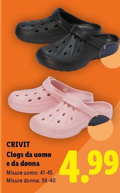 Crivit - Clogs Da Uomo E Da Donna
