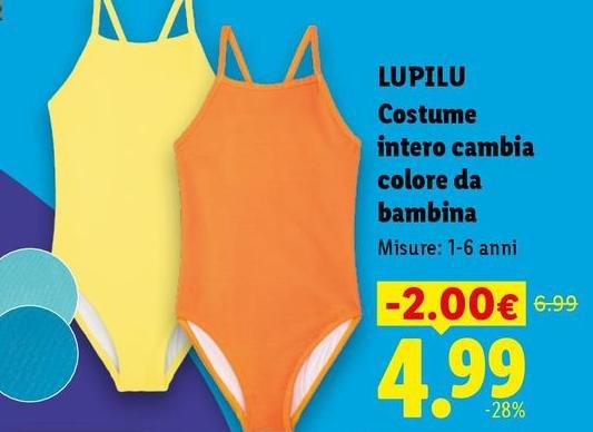 Lupilu - Costume Intero Cambia Colore Da Bambina