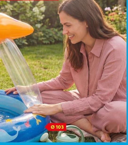 Lupilu - Piscina O Gioco Gonfiabile Con Spruzatore D'acqua Per Bambini