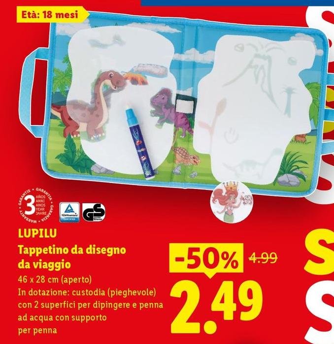 Lupilu - Tappetino Da Disegno Da Viaggio
