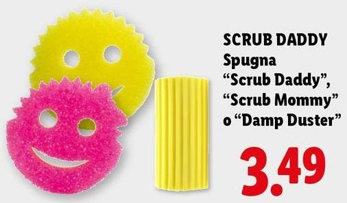 Scrub Daddy - Spugna "Scrub Daddy", "Scrub Mommy" O "Damp Duster"