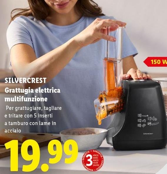 Silvercrest - Grattugia Elettrica Multifunzione