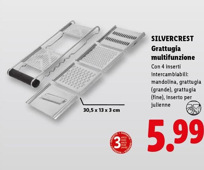 Silvercrest - Grattugia Multifunzione