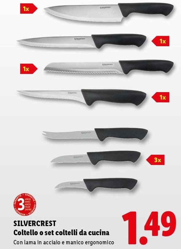 Silvercrest - Coltello O Set Coltelli Da Cucina