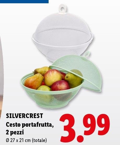 Silvercrest - Cesto Portafrutta, 2 Pezzi