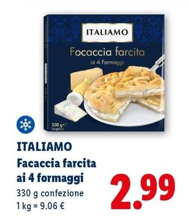 Italiamo - Facaccia Farcita Ai 4 Formaggi