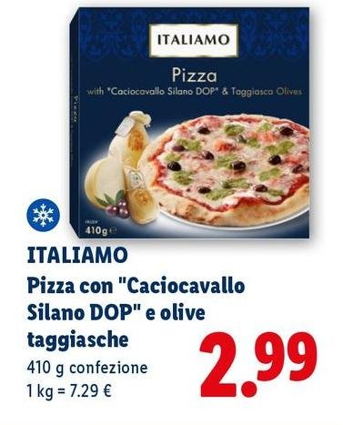 Italiamo - Pizza Con "Caciocavallo Silano DOP" E Olive Taggiasche