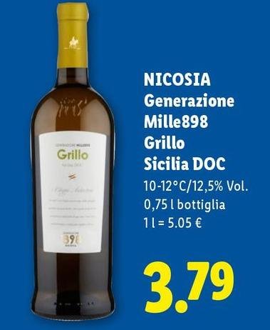 Nicosia - Generazione Mille898 Grillo Sicilia DOC