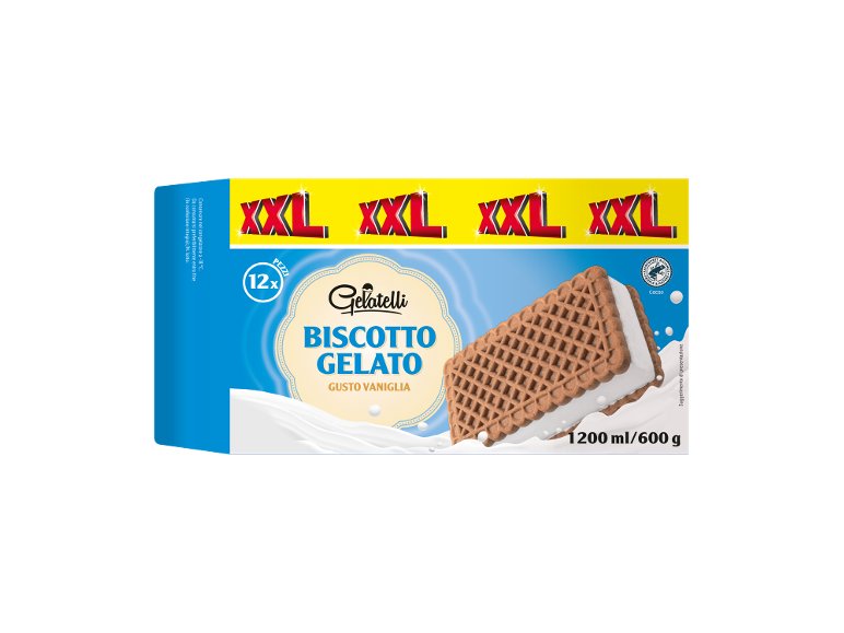 Biscotto gelato alla vaniglia XXL
