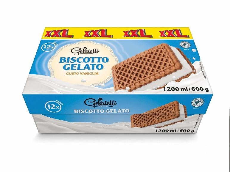 Biscotto gelato alla vaniglia XXL