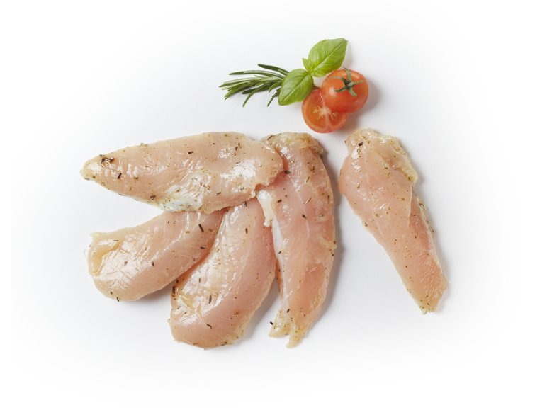 Mini filetti di pollo marinati in salsa al rosmarino