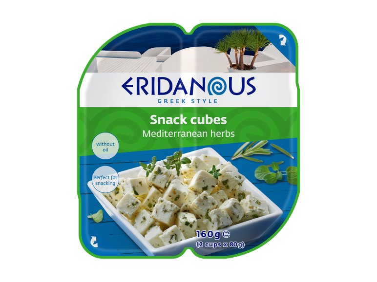 Formaggio a cubetti snack
