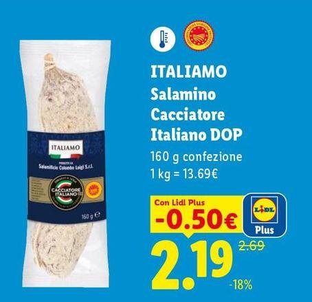 Italiamo - Salamino Cacciatore Italiano DOP