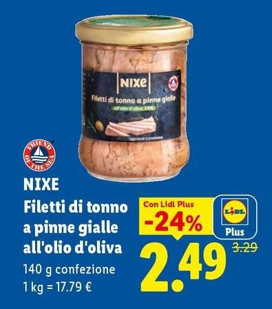 Nixe - Filetti Di Tonno A Pinne Gialle All'Olio D'Oliva