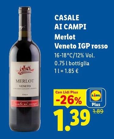 Casale Ai Campi - Merlot Veneto IGP Rosso