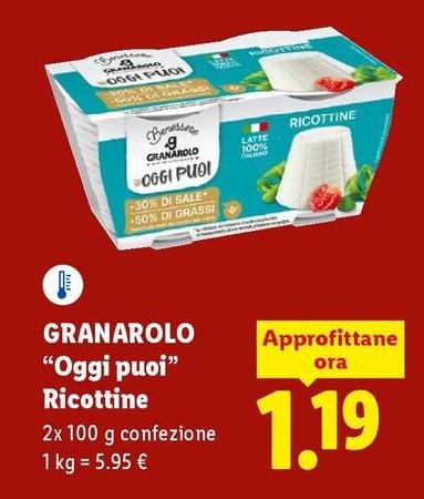 Granarolo - "Oggi Puoi" Ricottine