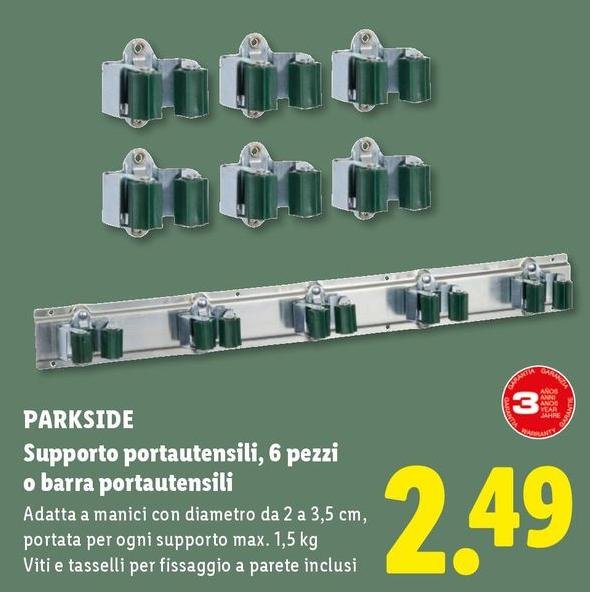 Parkside - Supporto Portautensili, 6 Pezzi O Barra Portautensili