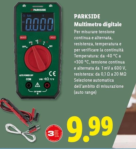 Parkside - Multimetro Digitale