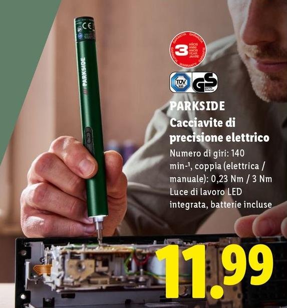 Parkside - Cacciavite Di Precisione Elettrico