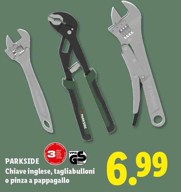 Parkside - Chiave Inglese, Tagliabulloni O Pinza A Pappagallo