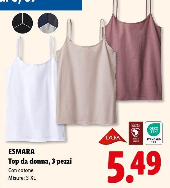 Esmara - Top Da Donna, 3 Pezzi