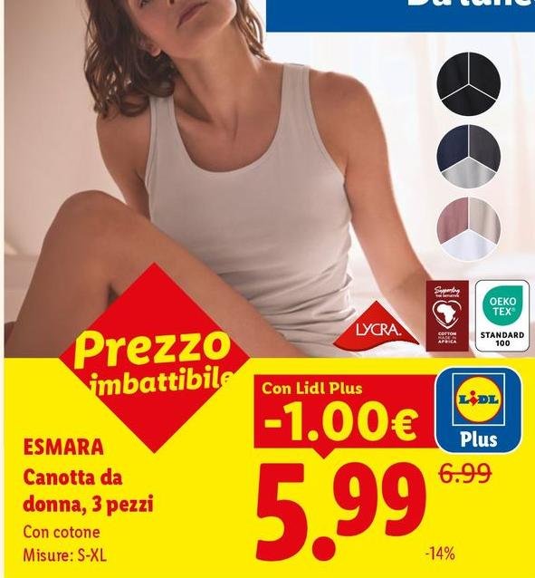 Esmara - Canotta Da Donna, 3 Pezzi