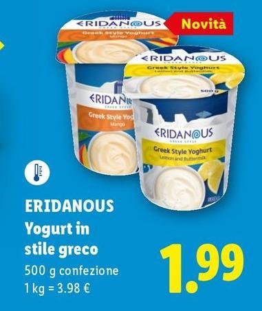 Eridanous - Yogurt In Stile Greco