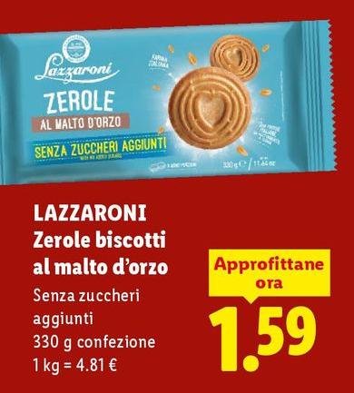 Lazzaroni - Zerole Biscotti Al Malto D'Orzo