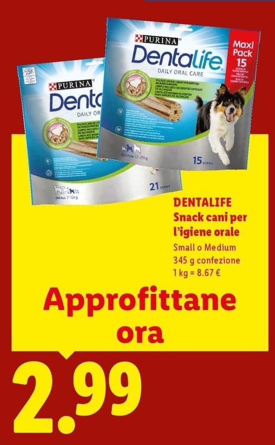 Purina - Dentalife Snack Cani Per L'Igiene Orale
