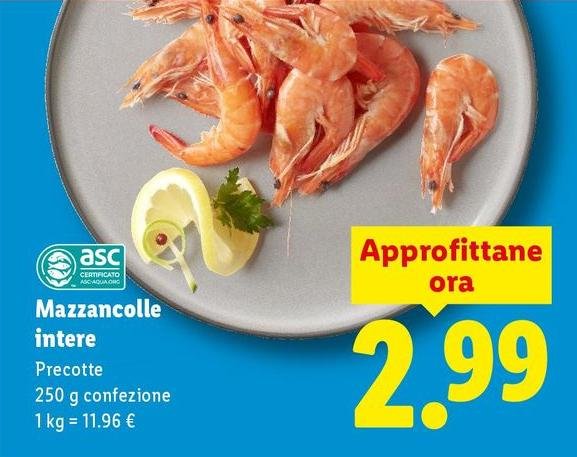 Mazzancolle Intere