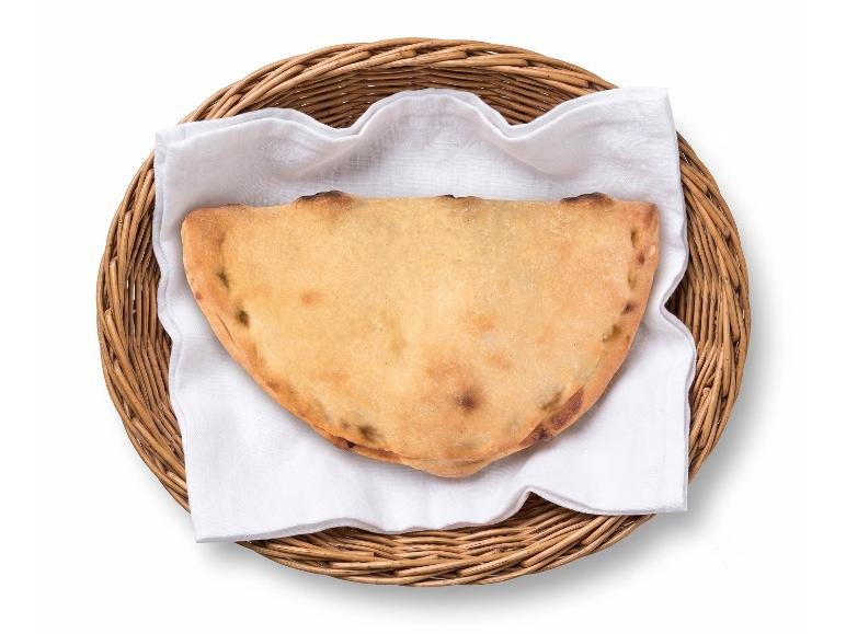 Calzone con prosciutto cotto e formaggio