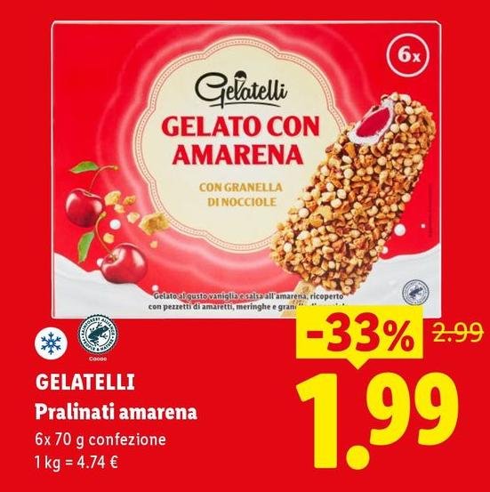 Gelatelli - Pralinati Amarena