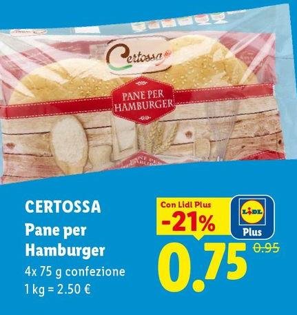 Certossa - Pane Per Hamburger