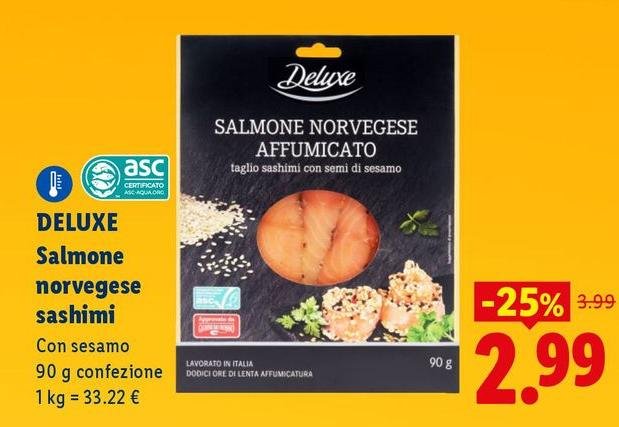 Deluxe - Salmone Norvegese Sashimi