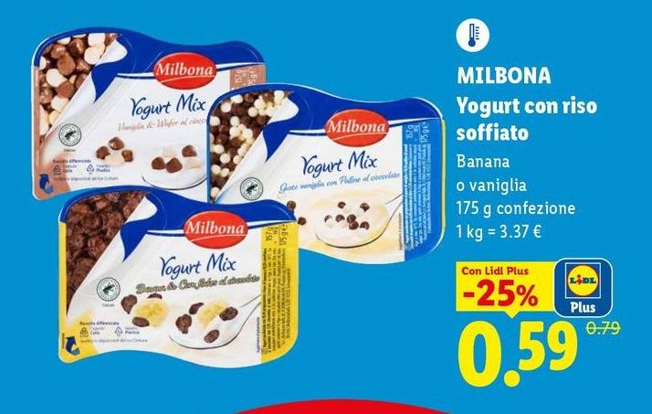 Milbona - Yogurt Con Riso Soffiato